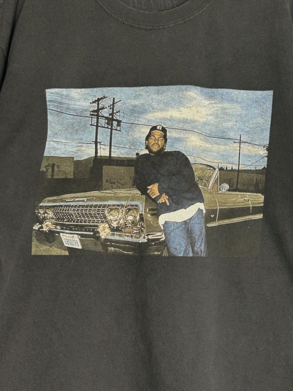 Ice Cube Men's Long Sleeve Impala Crewneck Tee in Black - Sz M - Picture 3 of 4